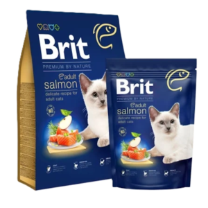 Brit Premium Adult Cat Dry Food Salmon