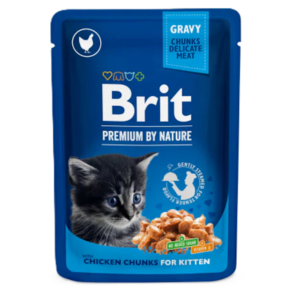 Brit Premium Kitten Chicken in Gravy Wet Cat Food