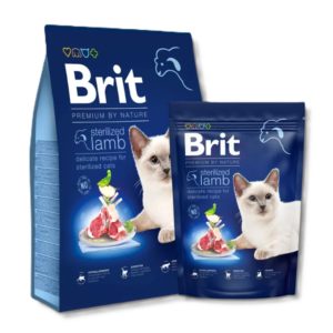 Brit Premium Sterilised Adult Cat Dry Food - Lamb